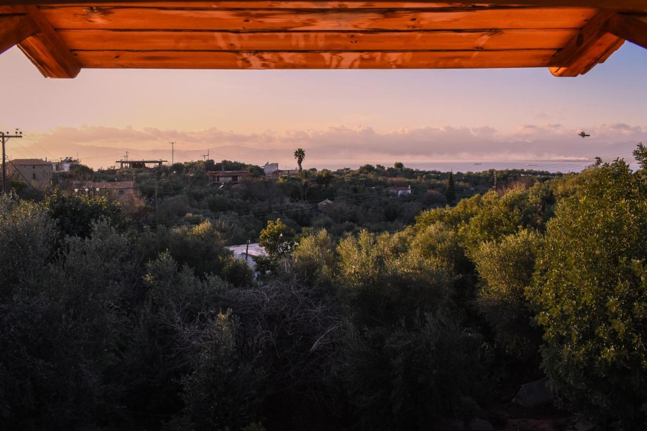 Amber Seaview Villa By The Olive Groves カラマタ エクステリア 写真